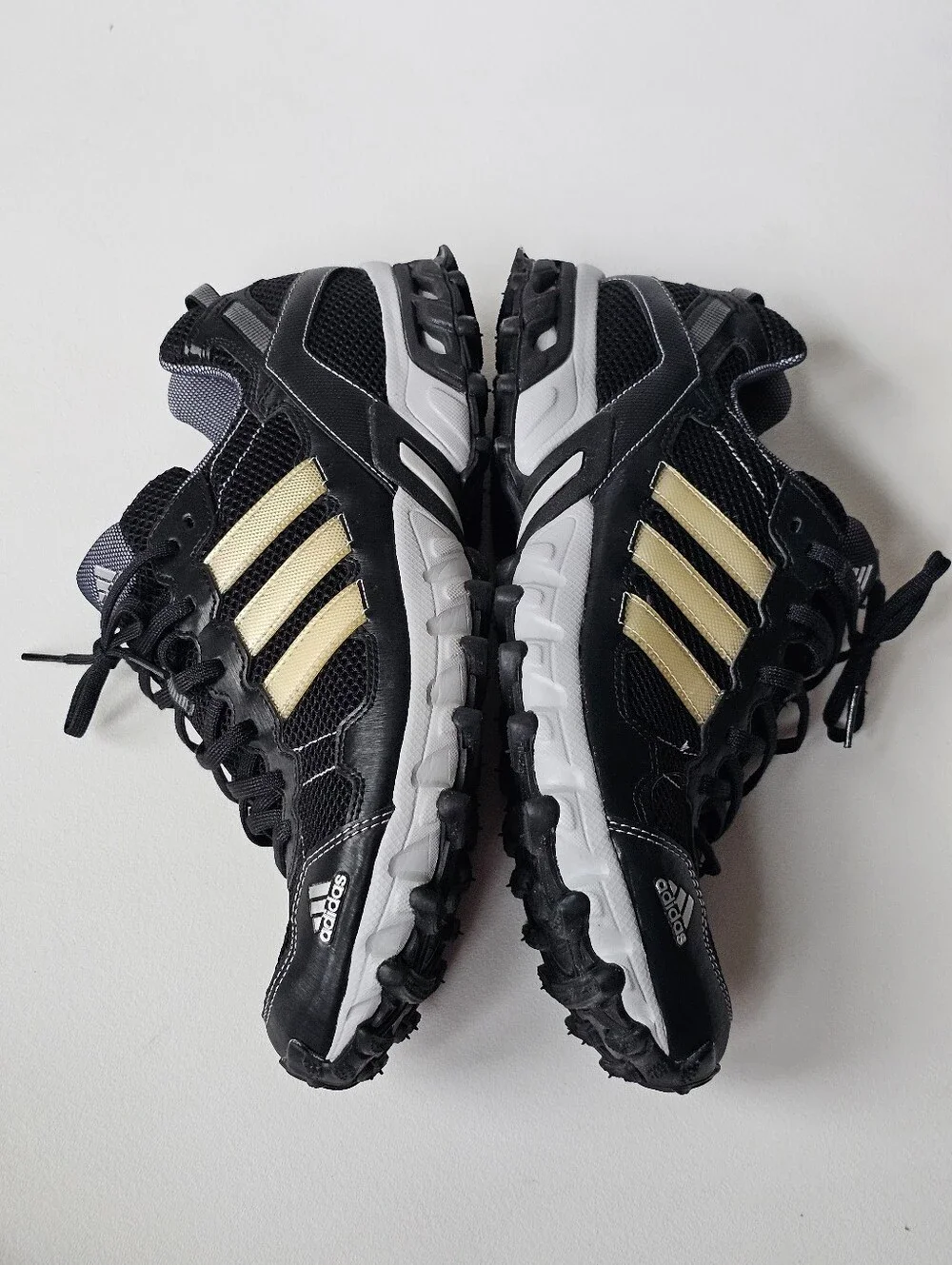 Y2K Adidas Thrasher 1.1 Trail Running Men’s 13 Black Gold Cross Training Sneaker